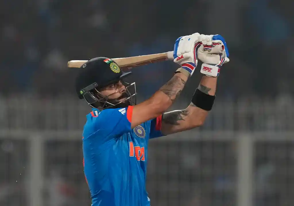 Watch Eden Gardens Lights Up Kohli Slams 49th ODI Century On His