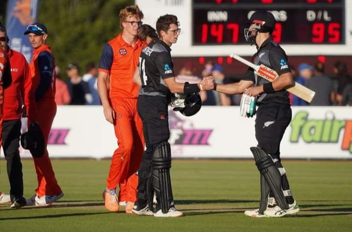 NED vs NZ 2022 | Santner, Mitchell cut through Dutch bowlers to claim series 2-0
