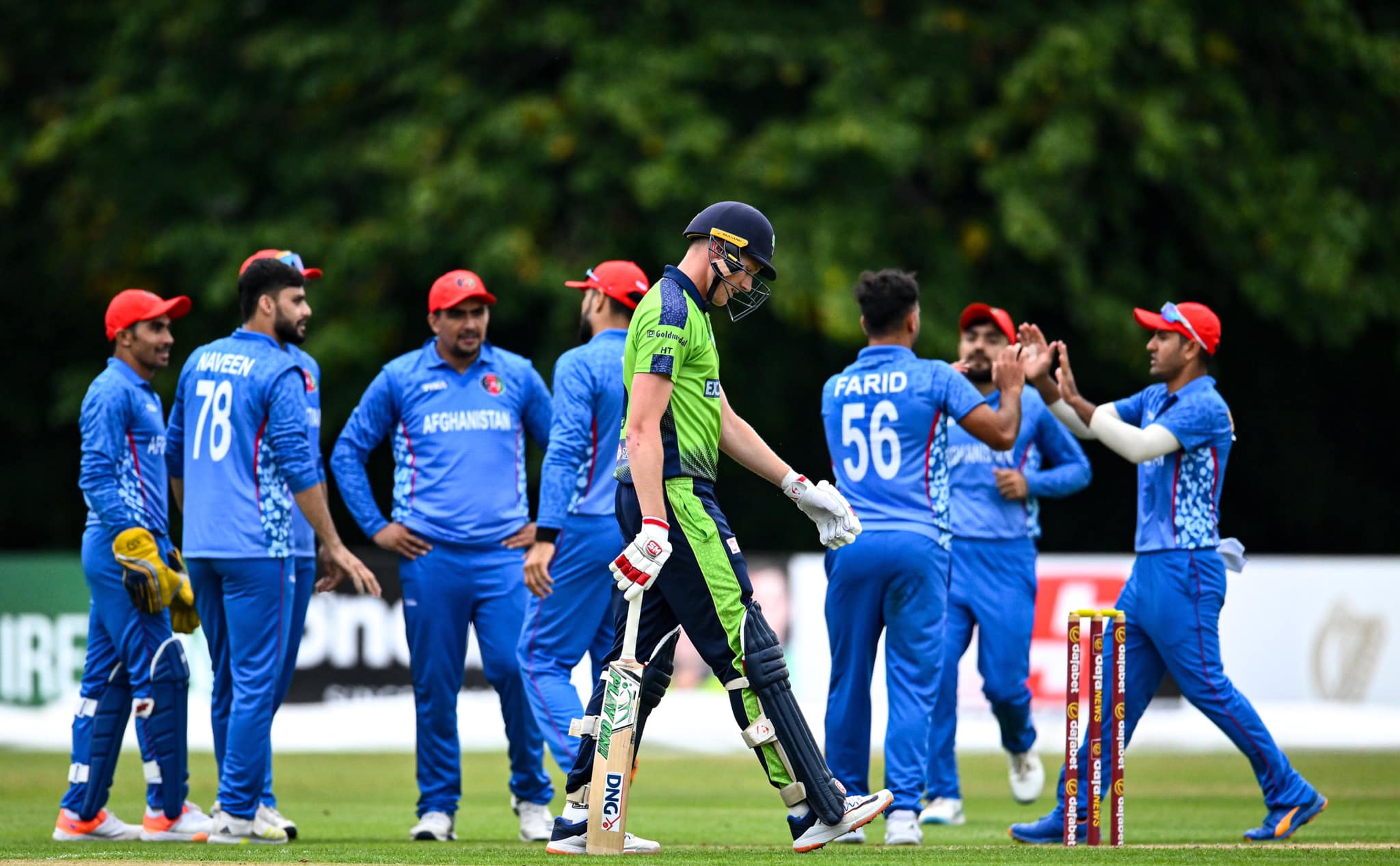 IRE vs AFG, 4th T20I: Najibullah, Rashid help Afghanistan pip Ireland in a rain-curtailed encounter