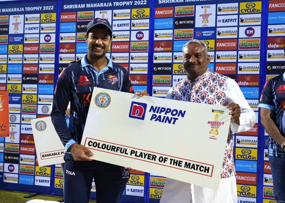Mayank Agarwal's batting masterclass power Bengaluru to a 44-run win over Gulbarga