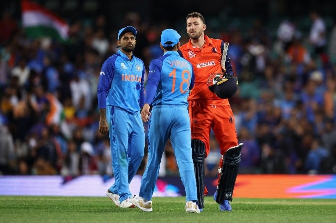 Paul van Meekeren shares joyous feelings after playing against India