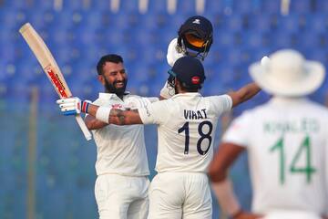 BAN vs IND, Day 4: Pujara-Gill slam centuries to put India on top