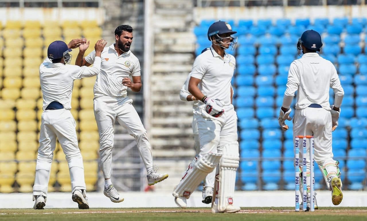 Sarvate leads Vidarbha to historic win as Gujarat collapse chasing 73