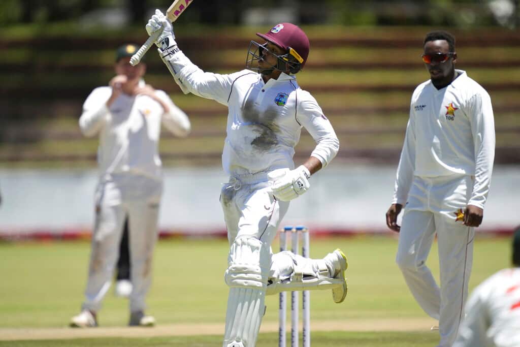 Tagenarine Chanderpaul scores his maiden Test double ton