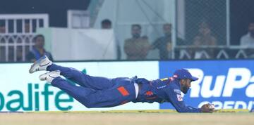[Watch] LSG Skipper KL Rahul Takes Gravity-Defying Catch to Dismiss PBKS' Jitesh Sharma