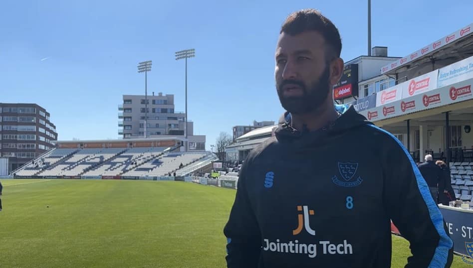 "Exciting to play alongside him": Pujara talks about playing with Steve Smith for Sussex