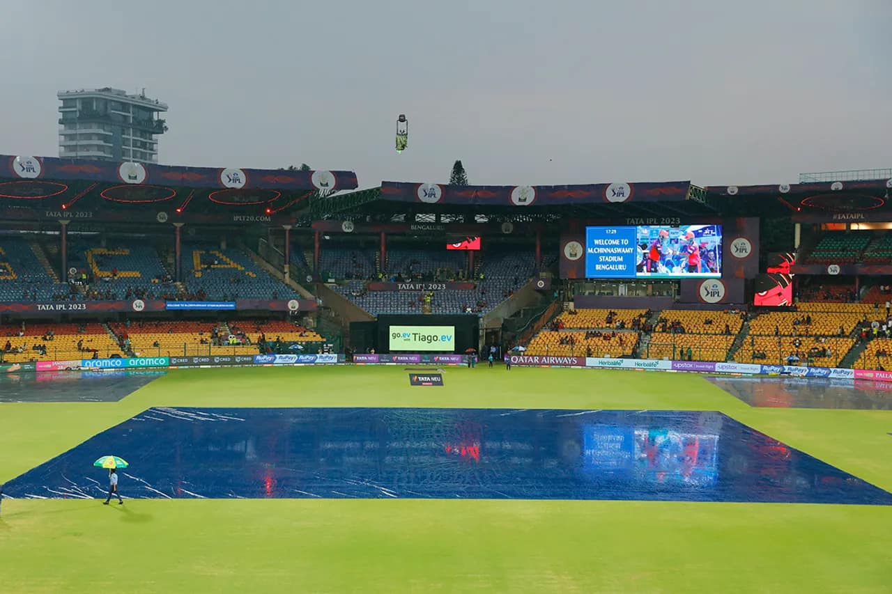 RCB Face The Threat of Elimination as Rain Delays The Toss of RCB-GT Game