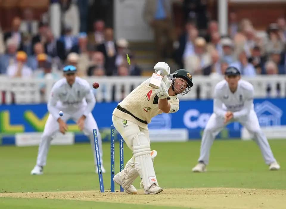 Ashes 2023: [Watch]- Tongue Knocks Over Warner With A Stunning Nip-Backer

