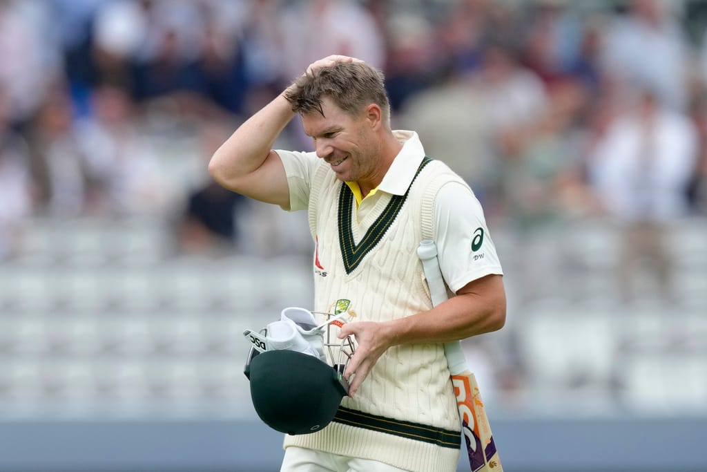 'It's Copped a Battering, But I Was...': Warner After Scoring Vital Fifty in Lord's Test Despite Hand Injury