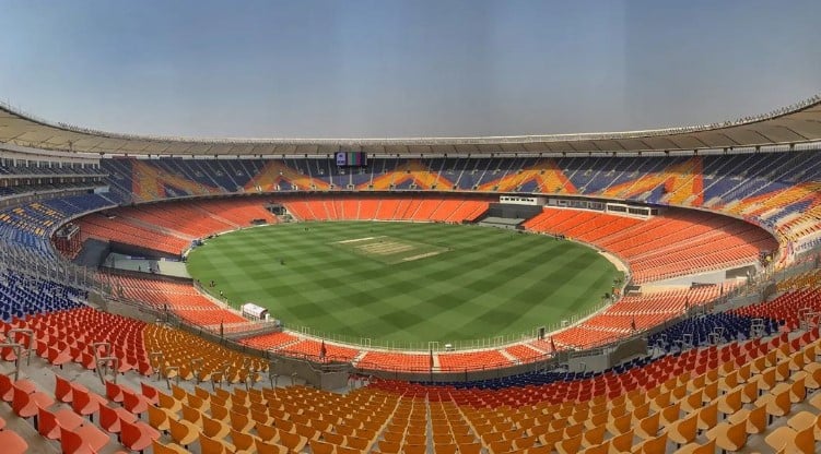 The Narendra Modi Stadium is situated in Ahmedabad.
