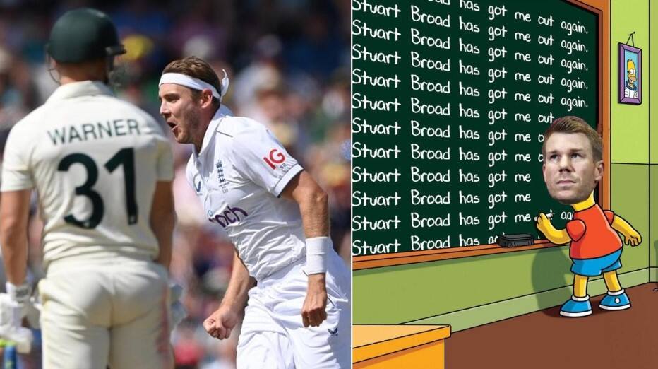 Chris Broad Pokes Fun at David Warner With Meme as Son Stuart Claims his Wicket For 17th Time