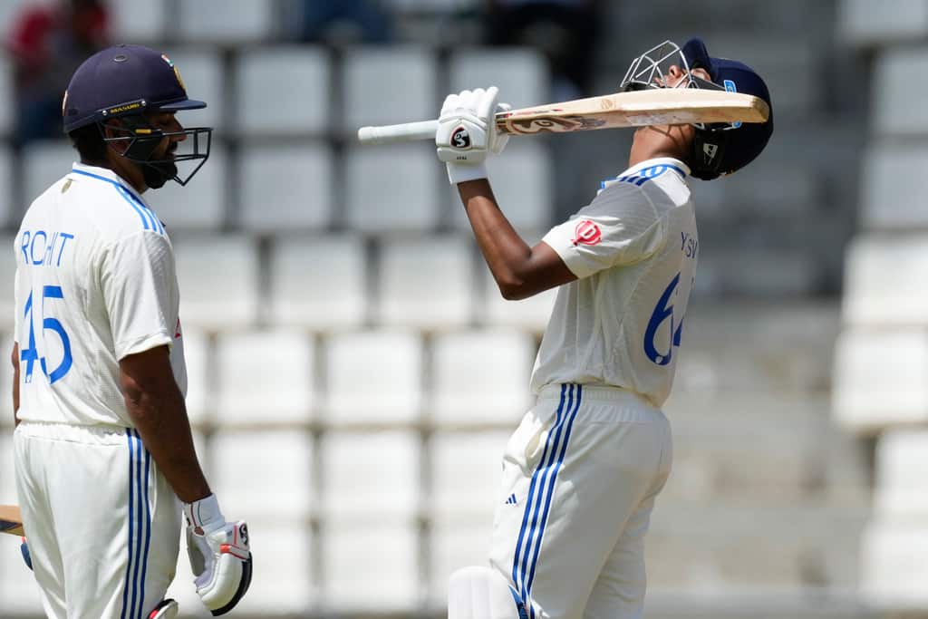WI vs IND: Yashasvi Jaiswal Continues his Dream Run; Registers Maiden Test Fifty