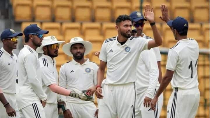 RCB's Vidhwath Kaverappa Shines with Career-Best 7/53 in Duleep Trophy 2023 Final
