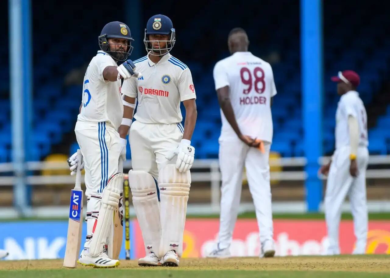 WI vs IND | Rohit Sharma, Yashasvi Jaiswal Storm Past Sehwag For Major Test Record