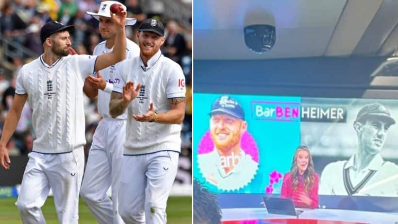 Ashes 2023 | Mark Wood Strikes Again With 'BarBEN-HEIMER' Graphic Prank on Skipper Ben Stokes