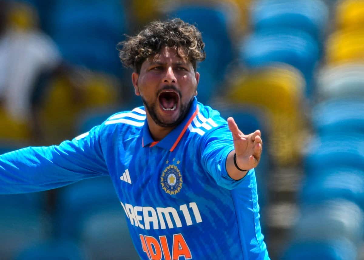 Kuldeep Yadav Achieves 'Historic Feat' With Sensational Four-Fer in 1st ODI Against West Indies