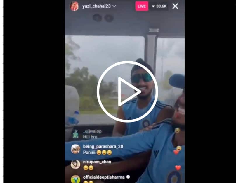 [Watch] 'Uncle Ji, Mujhe Khana Do Na,' Arshdeep, Ravi Bishnoi Recreate Viral Reel On Chahal's Instagram Live