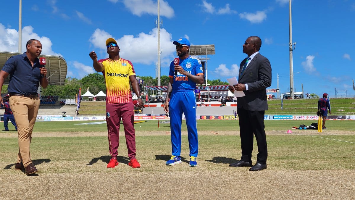 IND vs WI | Tilak Varma, Mukesh Kumar Debut As West Indies Decide To Bat First