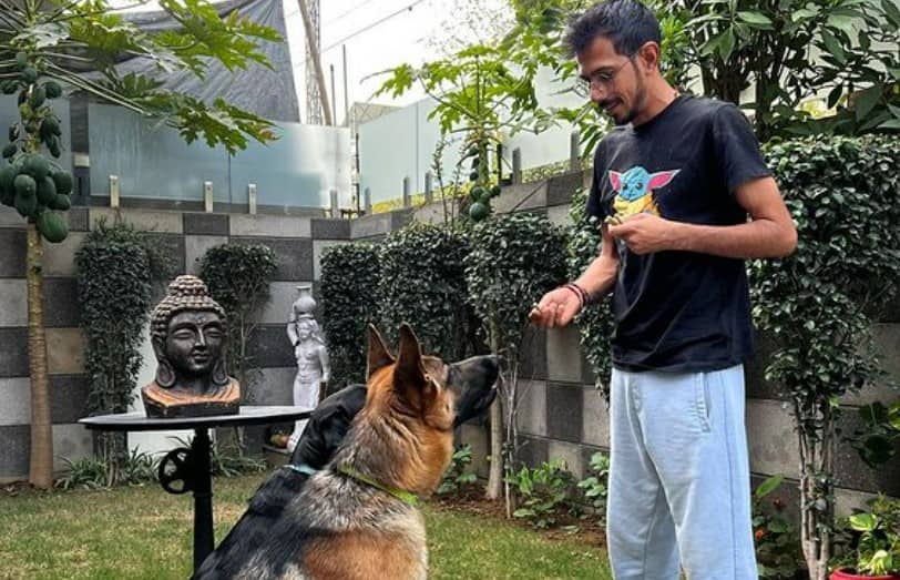 Yuzvendra Chahal Takes Time Off Cricket After Asia Cup Snub By Enjoying With Dogs