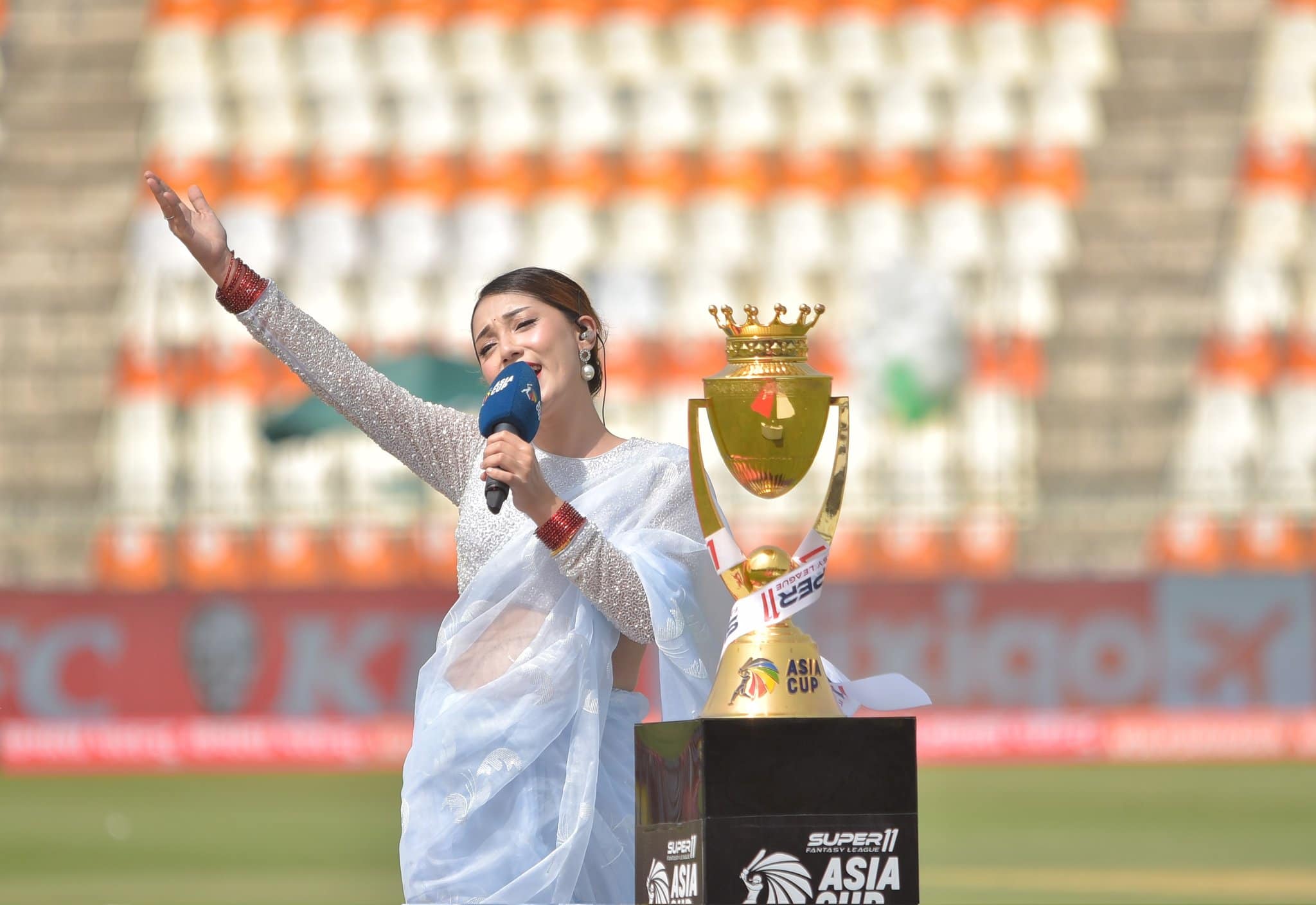 Asia Cup 2023: Nepal Singer Trishala Gurung 'Dazzles' Multan Crowd With Soulful Performance [Check Pics]