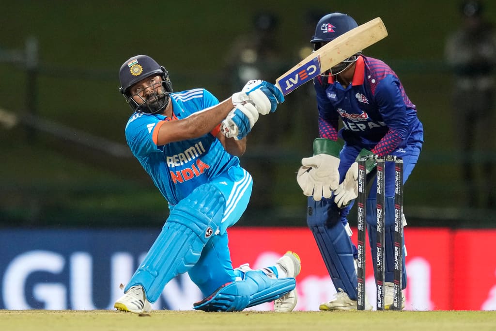 Rohit Sharma Creates History With 39-Ball Fifty Against Nepal