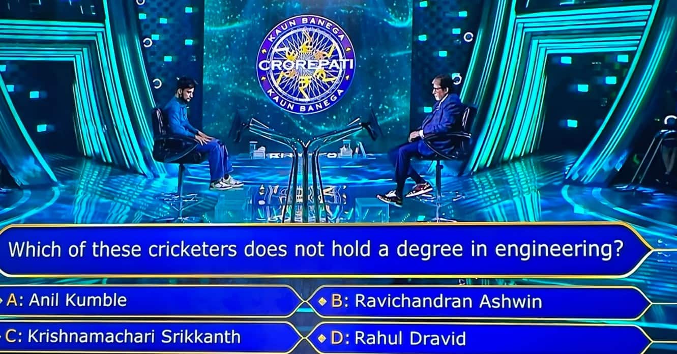Amitabh Bachchan Asks Million Dollar Question Featuring Ashwin & Dravid On KBC