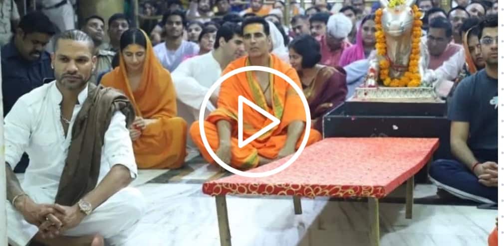 [Watch] Shikhar Dhawan & Akshay Kumar Visit Mahakaleshwar Temple in Ujjain
