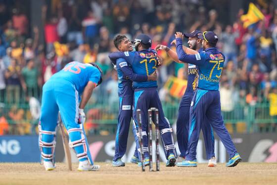 India Lose All 10 Wickets To Spinners For 1st Time In ODIs; Courtesy Wellalage, Asalanka