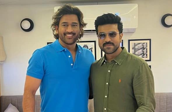 Superstar Ram Charan Meets MS Dhoni; RRR Star Shares His Love For MSD (Check Pics)