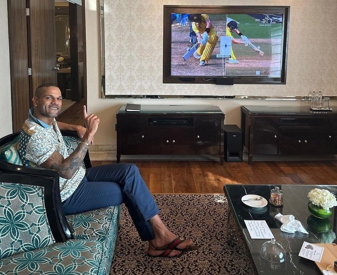 Shikhar Dhawan Offers Supports From Home As He Enjoys IND vs AUS Match