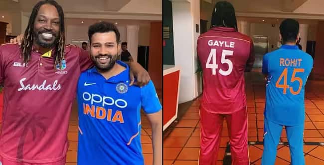 '45 Special': Chris Gayle Congratulates Rohit Sharma For Most International Sixes