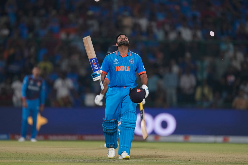 World Cup 2023, Match 9 | Impact Performer - Rohit Sharma 'Slaughters' the Afghan Bowlers to Guide India to a Comfortable Win