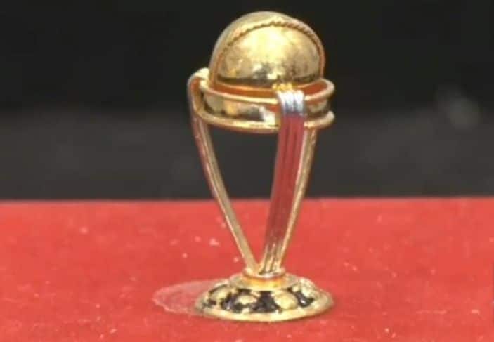 Jeweller in Ahmedabad Makes Replica World Cup Trophy