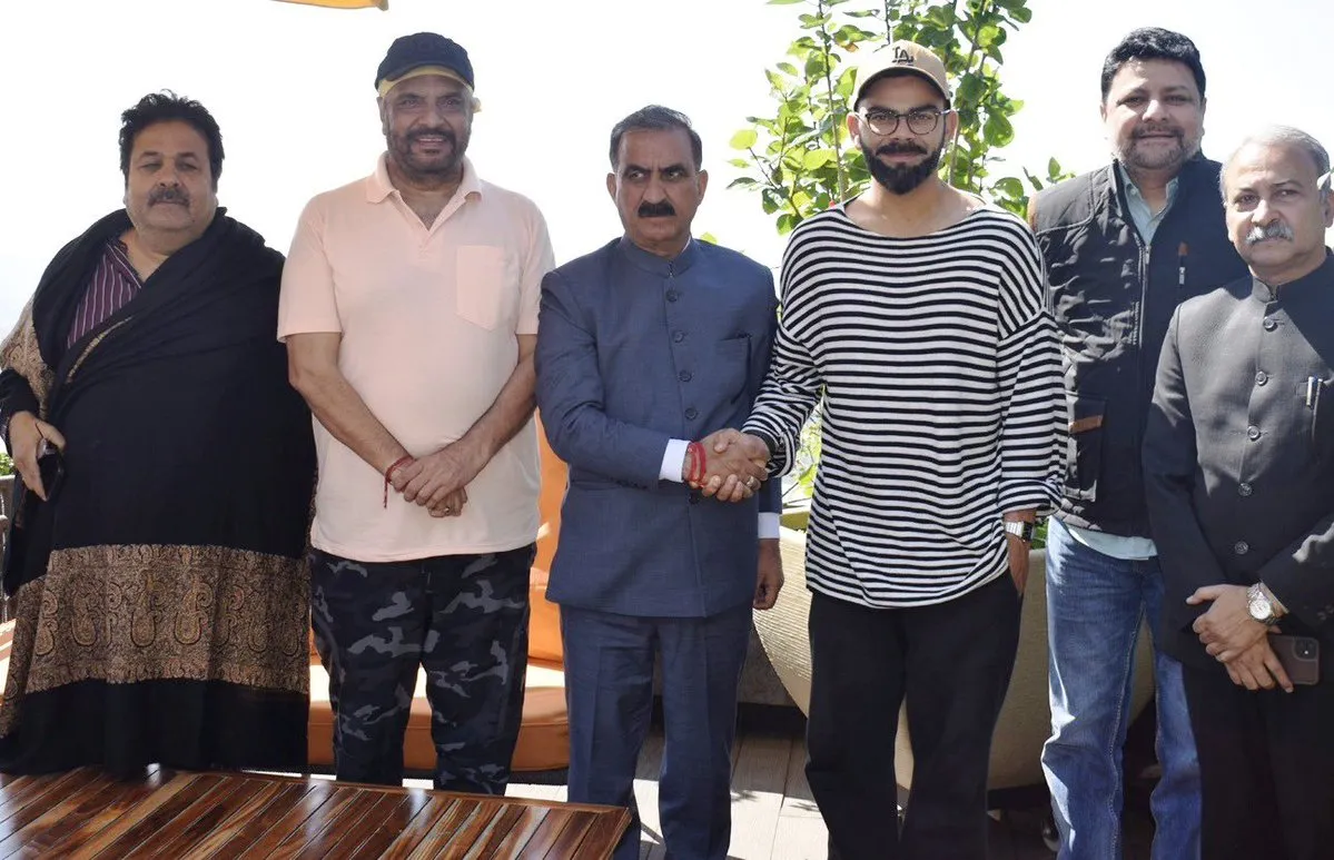Virat Kohli Meets Himachal Pradesh CM Sukhvinder Singh; Check Out Pictures