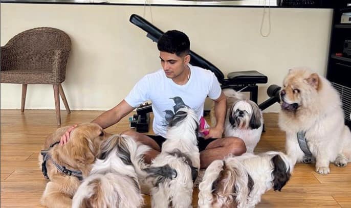 Shubman Gill Chills With Puppies In Gym Amid World Cup Struggles