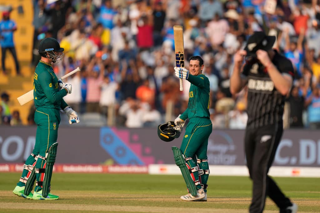 World Cup 2023 | Quinton de Kock, Van Der Dussen Pound Twin Tons As SA Demolish NZ