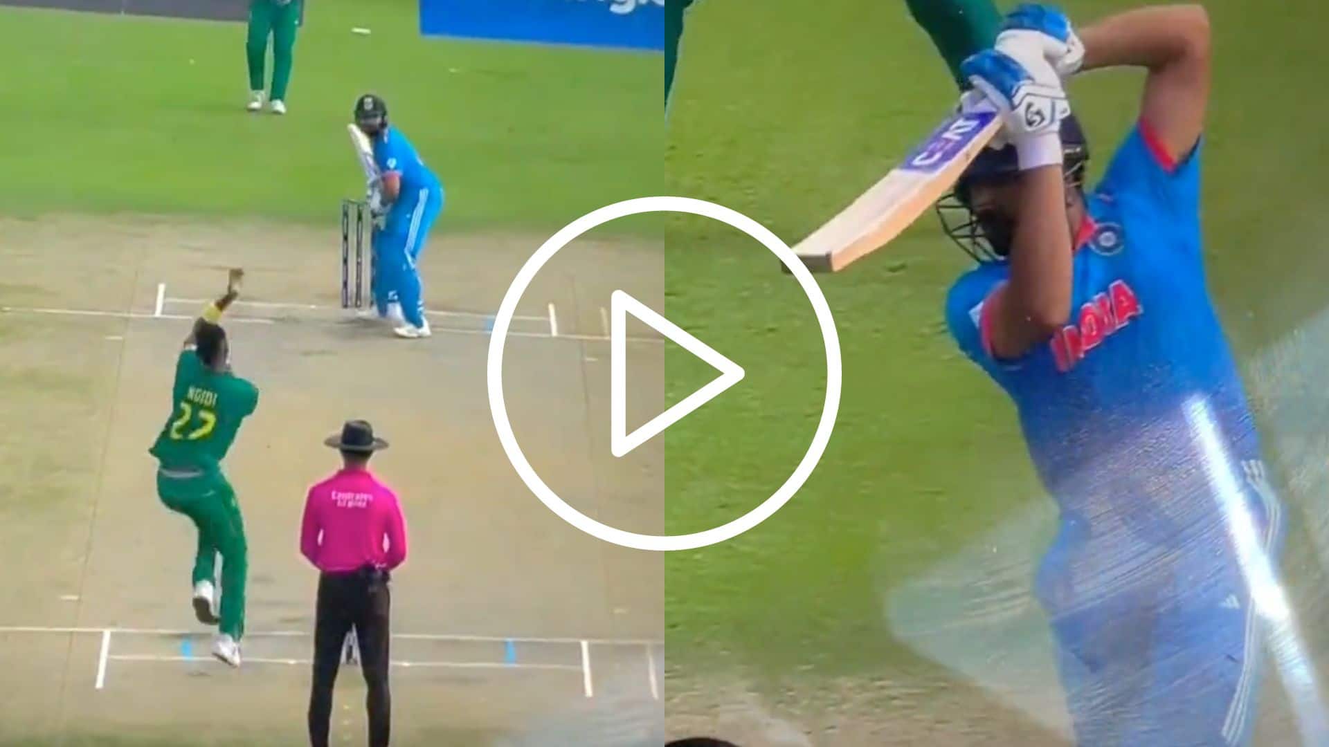 [Watch] Rohit Sharma ‘Holding His Pose’ After 'Glorious' Cover Drive For Four