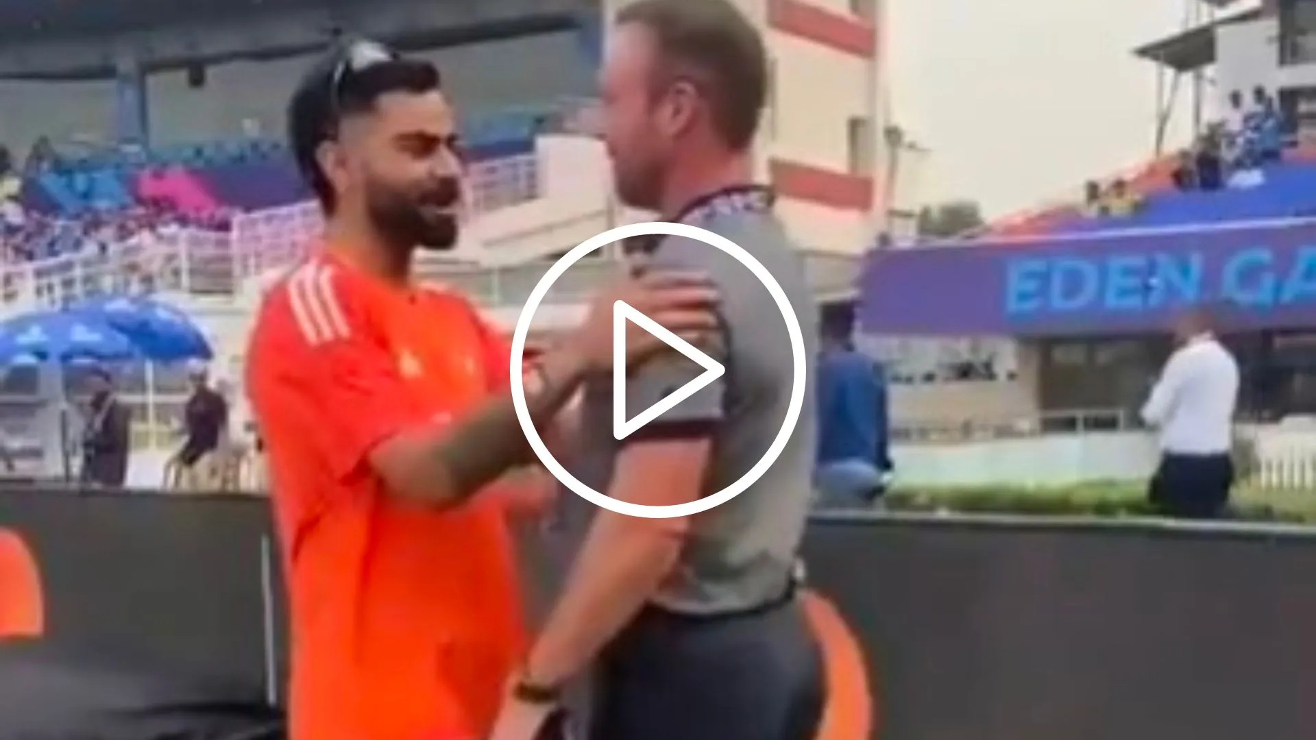 [Watch] Eden Gardens Erupts As Virat Kohli Hugs AB de Villiers Ahead Of IND-SA