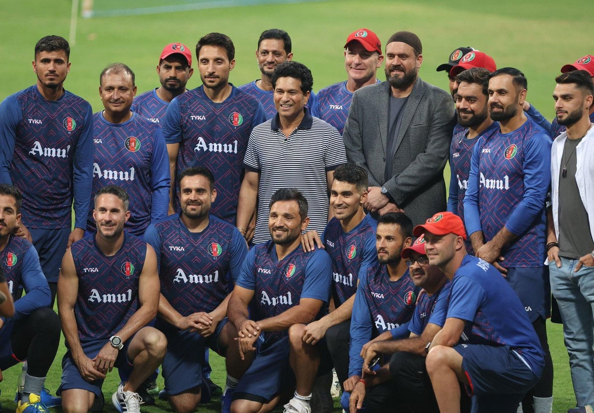 Sachin Tendulkar Motivates Afghanistan Team Ahead of World Cup Clash Against Australia