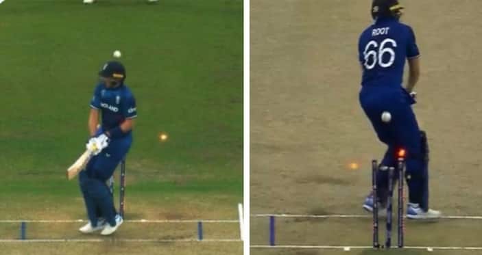 Twitter Buzzes As Joe Root's Signature Ramp Backfires Resulting in Comical Dismissal