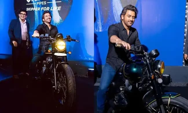 MS Dhoni Adds Customised Jawa 42 Bobber To His Ever-Growing Bike Collection
