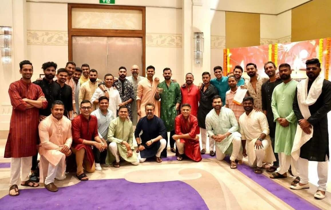 Team India Celebrates Diwali With Families During World Cup 2023