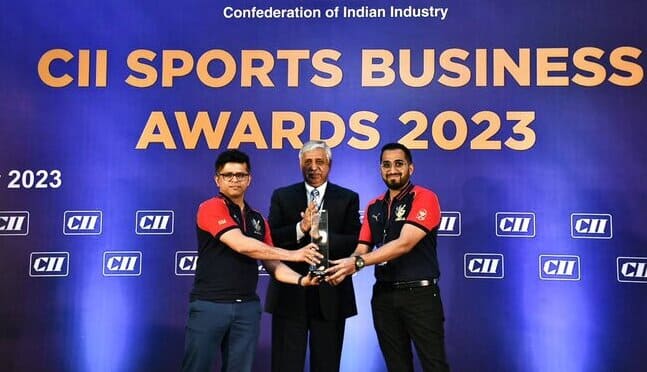 RCB Wins CII Sports Business 'Sports Franchise of the Year Award'