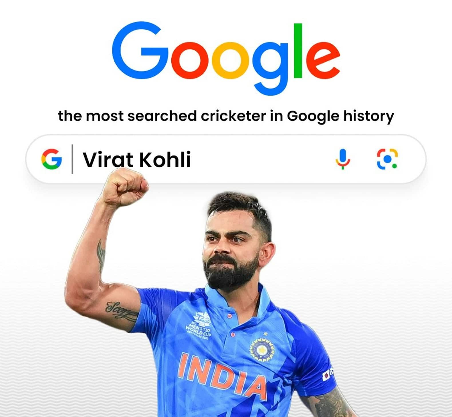 Virat Kohli Reigns Supreme As Google's Most Searched Indian Cricketer In 25 Years