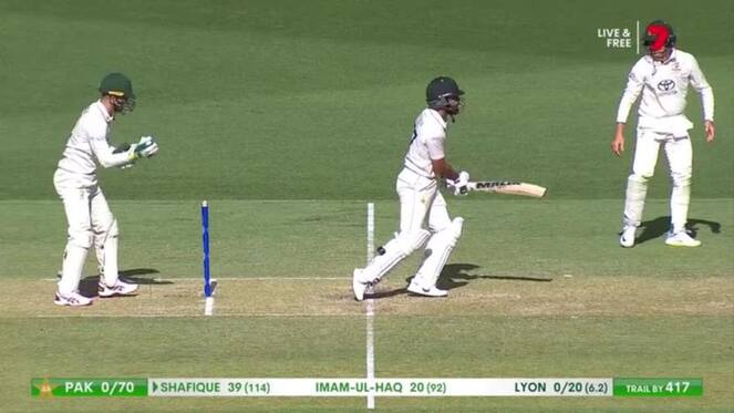 [Watch] Alex Carey Makes A Blunder Behind Stumps As Abdullah Shafique Survives Run-Out Scare