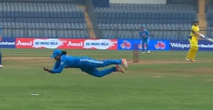 [Watch] Sneh Rana’s Jaw-Dropping Flying Catch Sends Alyssa Healy Back For Duck