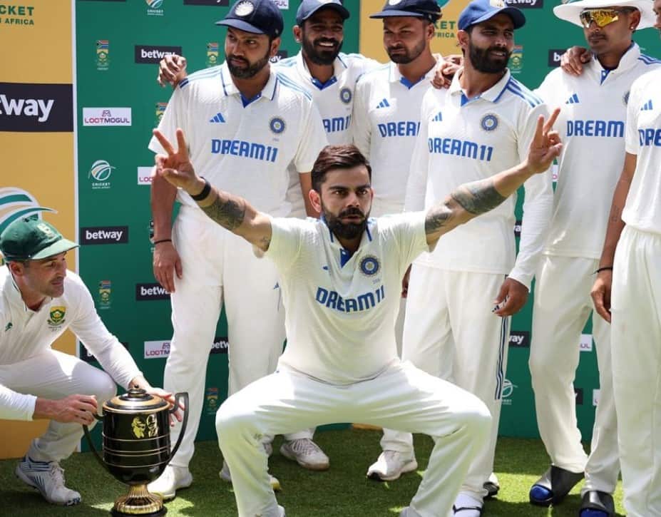Virat Kohli's Playful Antics During Trophy Celebration Go Viral Post India's Historic Win