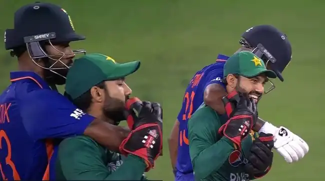 When Hardik Pandya Gave 'Jadoo Ki Jhappi' To Mohammed Rizwan During Asia Cup 2022
