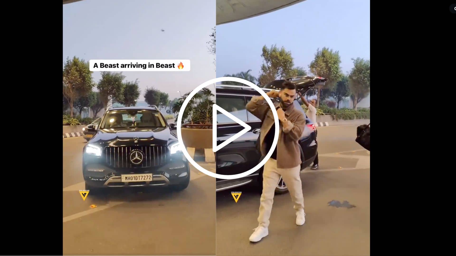[Watch] 'Beast Arrives In Beast' - Virat Kohli Rides His Luxurious Merc On Way To Indore