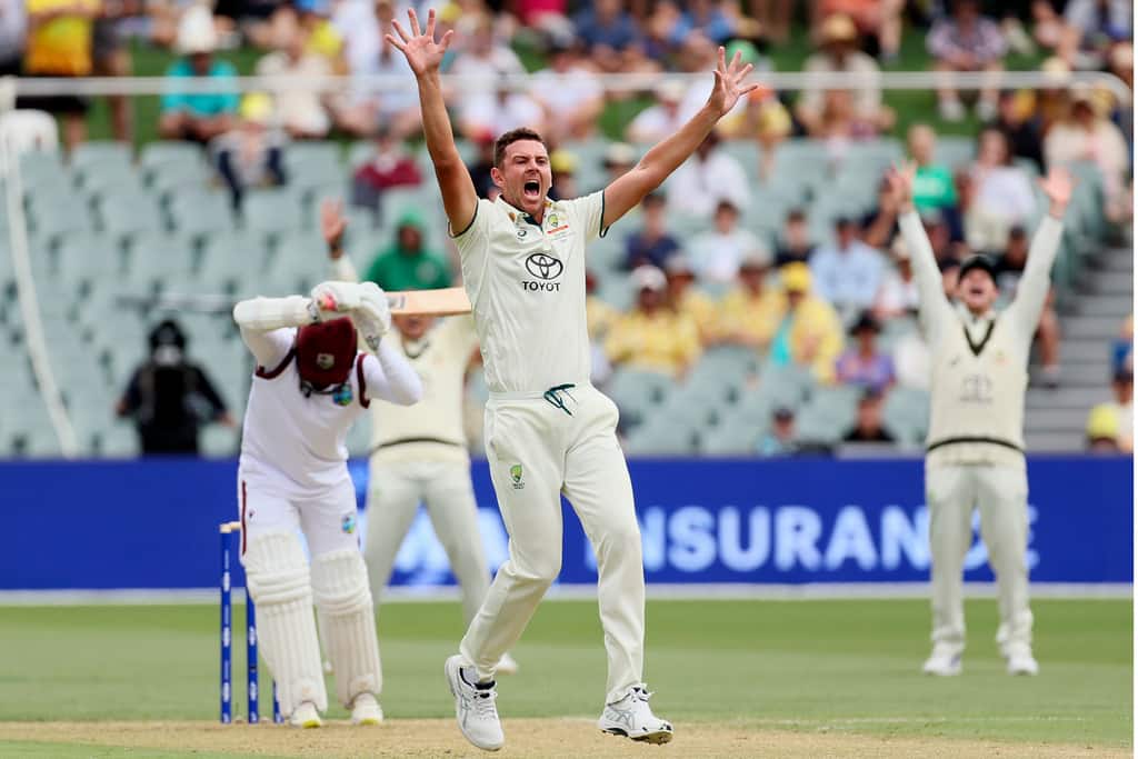 AUS vs WI | Australia Clinch 1st Test Under Three Days After Josh Hazlewood Grabs Career-Best Haul